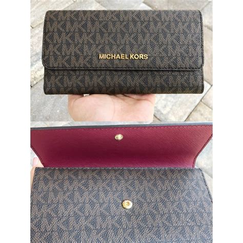 michael kors small jet set zip wallet|Michael Kors large trifold wallet.